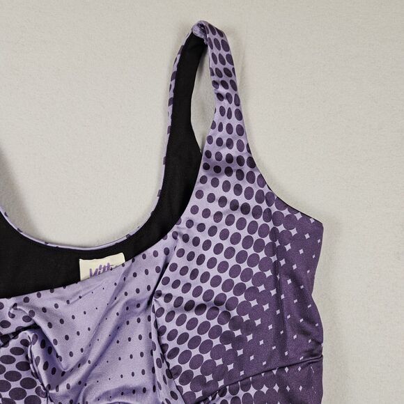 Yitty Headliner Shaping Catsuit Jumpsuit Purple Galaxy Small Clubwear Athleisure - Picture 8 of 15